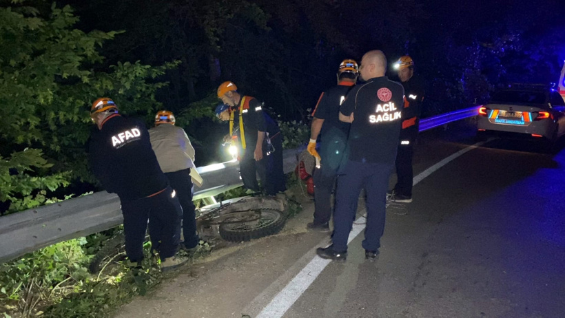Bursa'da gece yarısı alarmı: Uçurum kenarında gizemli kaza - Resim : 1