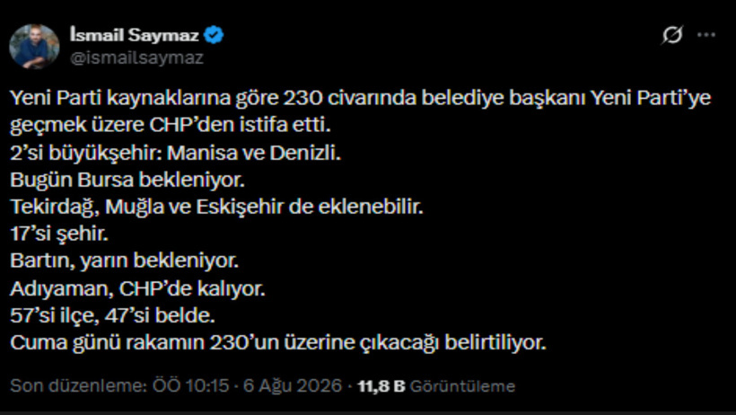 14 günde 230 belediye başkanı! YENİ Parti dahasına da hazırlanıyor - Resim : 4