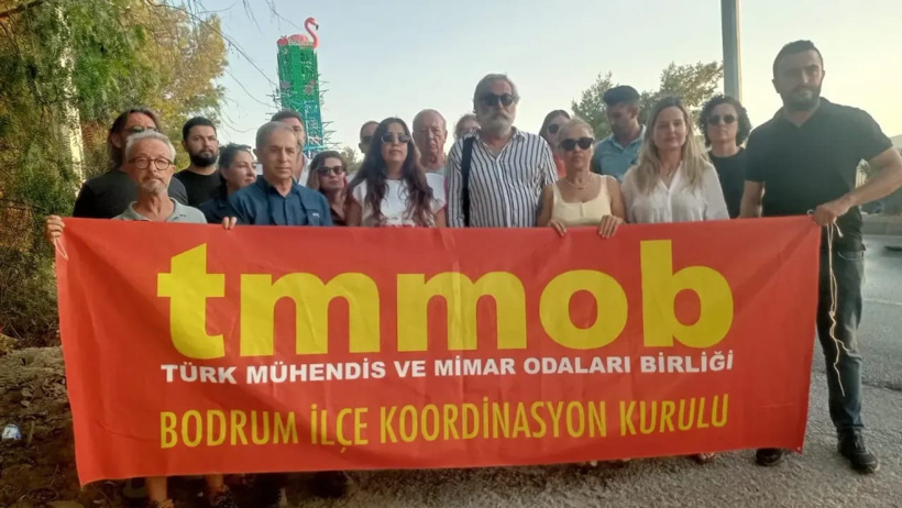 Doğal parka çelik konstrüksiyondan dev flamingo diktiler: Bodrum isyanda! - Resim : 2