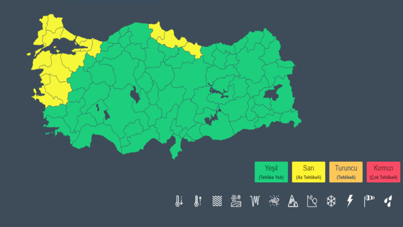 İstanbul ve İzmir dahil 15 il sarı kodla uyarıldı: Kuvvetli fırtına ve sağanak için saat açıklandı - Resim : 6