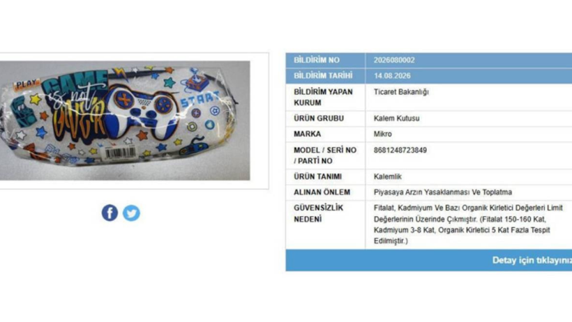 Popüler kalemlik için acil toplatma kararı - Resim : 1