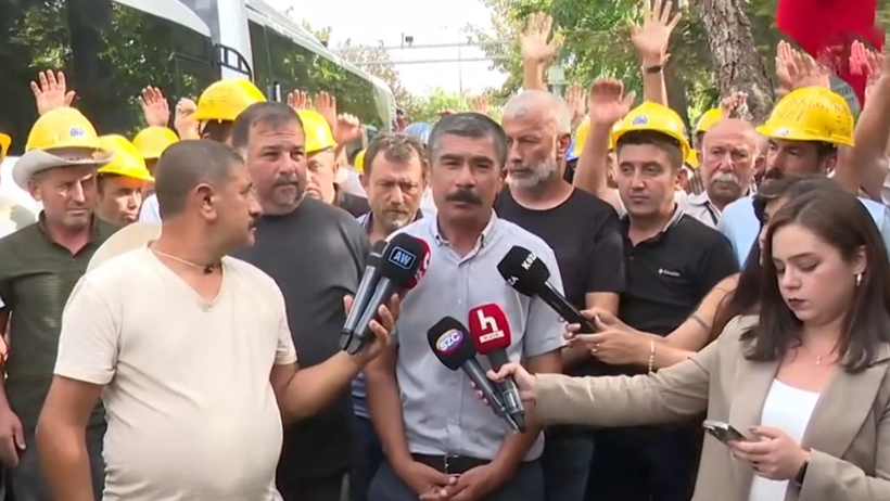 Son dakika | Bakanlık önünde haklarını arayan madencilere bir kez daha polis müdahalesi! Gözaltılar var - Resim : 1