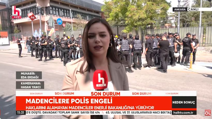 Son Dakika | Madenciler yarı çıplak şekilde bakanlığın önünde oturma eylemine başladı - Resim : 3