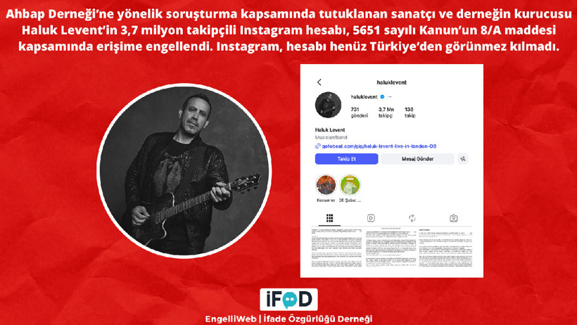 Haluk Levent’in Instagram hesabına erişim engeli - Resim : 1