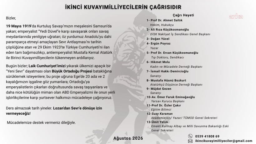 Akademisyen ve sanatçılardan “İkinci Kuvayımilliyeciler” çağrısı - Resim : 1