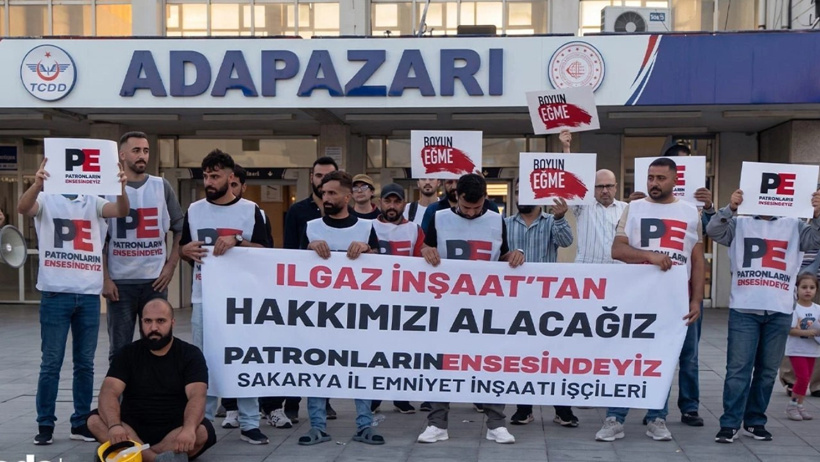 Şantiye işçileri 3 aydır maaşlarını alamıyorlar: 'Tehdit ve rüşvete rağmen eylemimizi sürdüreceğiz' - Resim : 1