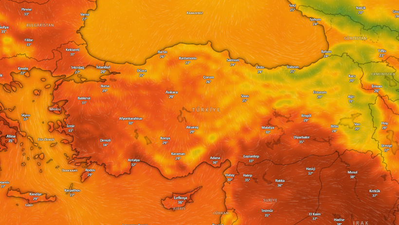 Türkiye'nin denize en uzak noktasından Samsun'a hattı çekti: Sağanak yağışı açıkladı - Resim : 7