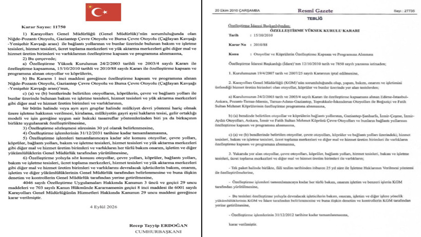 Boğaz köprüleri ve otoyollar resmen özelleştirmeye alındı - Resim : 4
