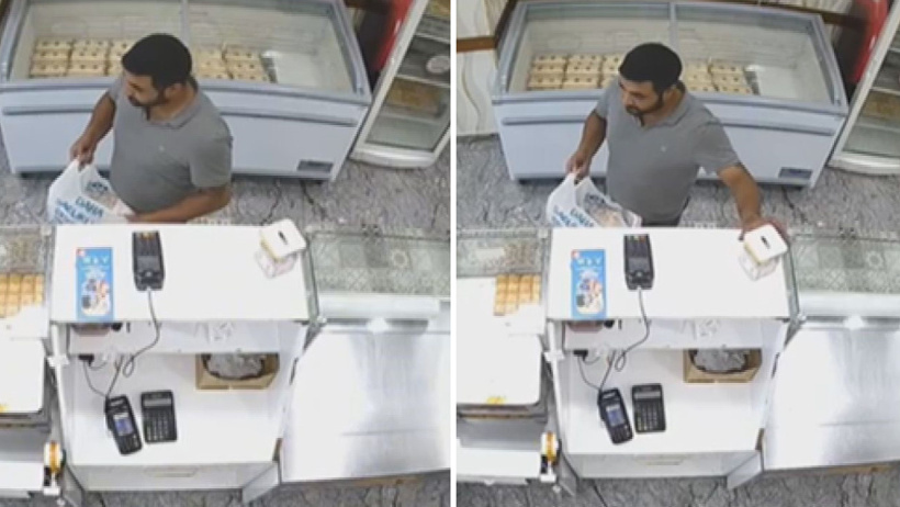 Tatlıcıda mide bulandıran hırsızlık: Sadaka kutusunu poşetine koyup kaçtı kameradan kaçamadı - Resim : 2