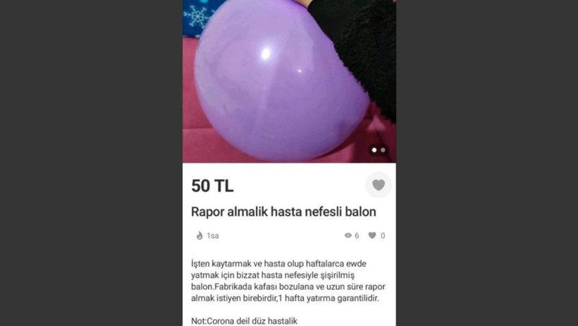 Pes dedirten balon ilanı! 50 TL'ye hastalık satıyorlar: 1 hafta yatırma garantili - Resim : 1
