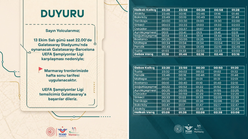 İstanbul’da dev maç öncesi ulaşım kararı! Sefer saatleri değişti - Resim : 4