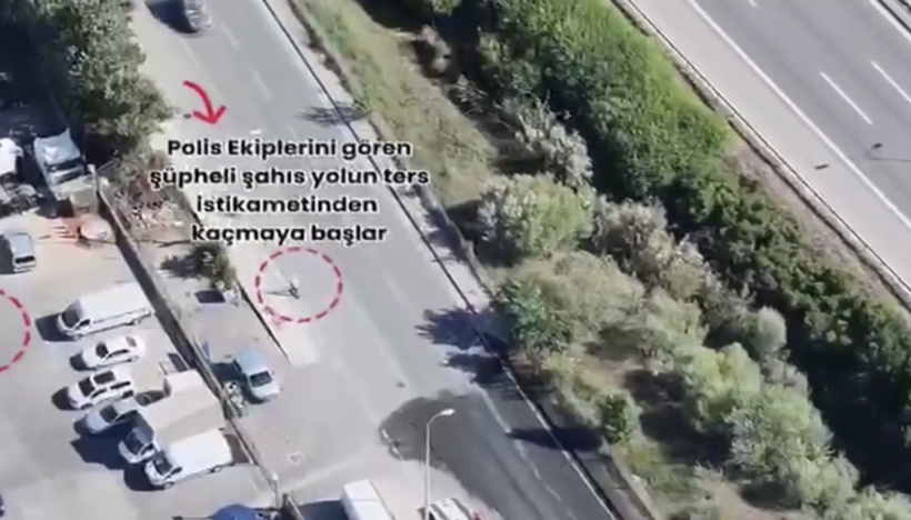 54 suç kaydıyla skutere binip kaçtı: O anlar kamerada - Resim : 2