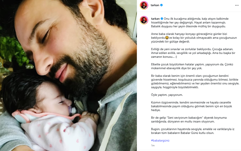 Tarkan’dan Babalar Günü paylaşımı! Kızıyla karesine beğeni yağdı - Resim : 3
