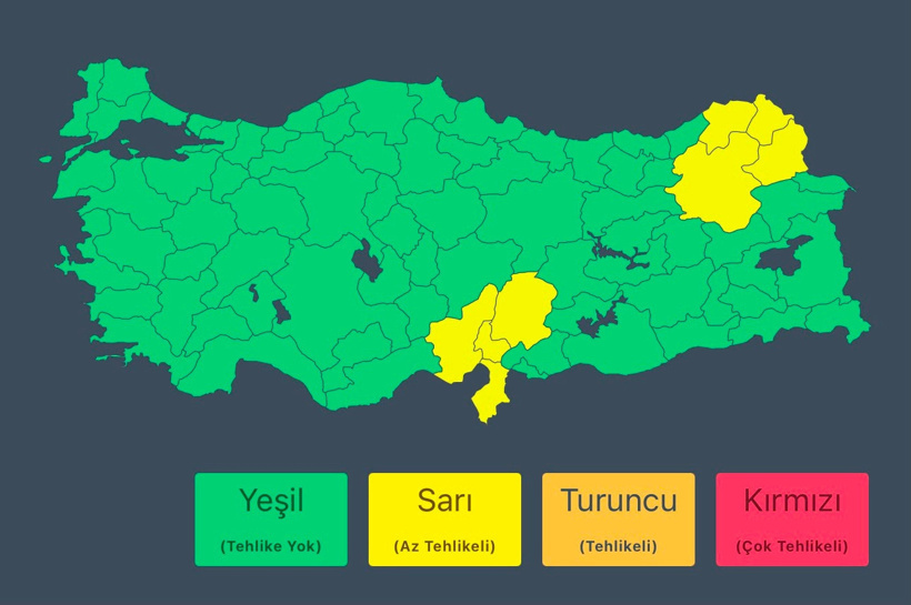 İçişleri'nden 8 il için sel ve su baskını uyarısı - Resim : 1