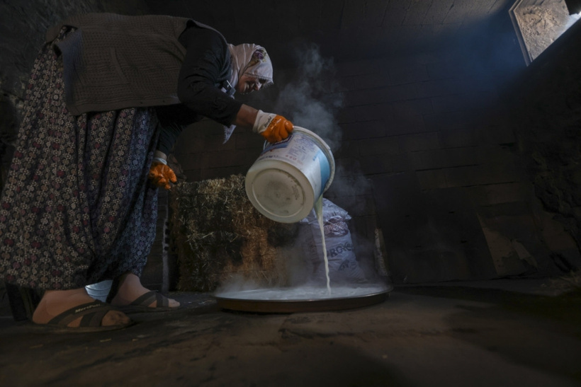 Nevşehir'in tescilli lezzeti binbir zahmetle üretiliyor: Belde adını bu yemekten alıyor - Fotoğraf: 5