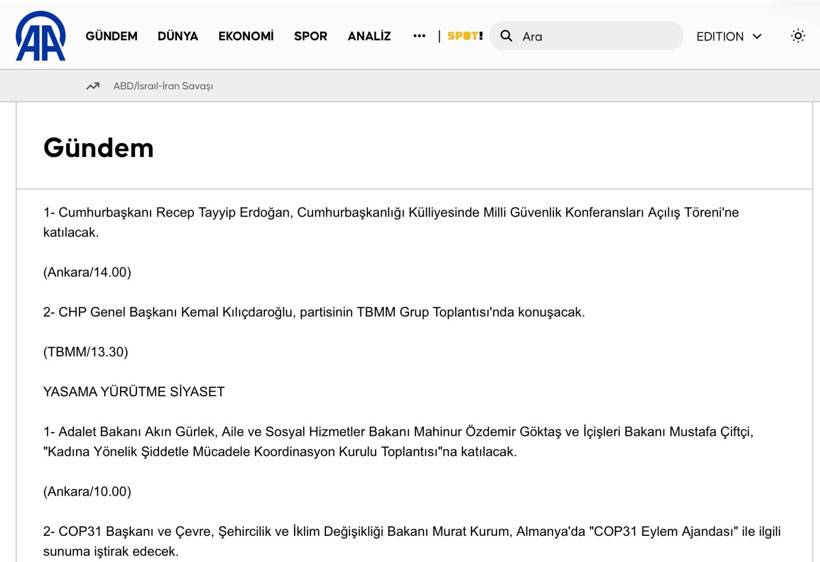 TRT'den sonra Anadolu Ajansı da 'CHP geriliminde' tarafını ilan etti - Resim : 1