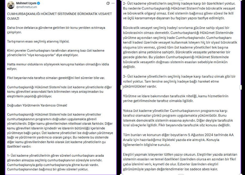 Saray'dan "atanmışlar tarafsız kalsın" eleştirisine yanıt: Böyle bir rolleri yok - Resim : 4