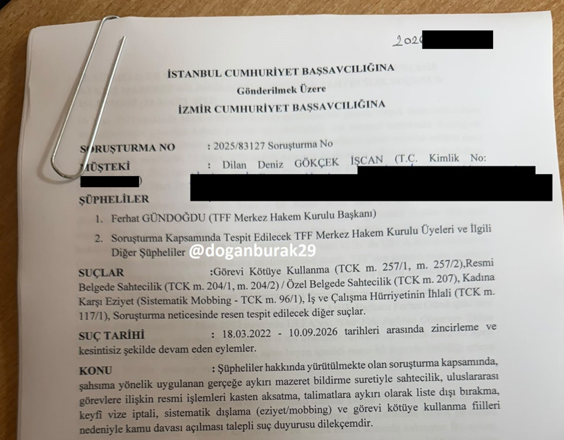 TFF'de yeni skandal: UEFA'ya gönderilen sahte yazı ortaya çıktı - Resim : 1