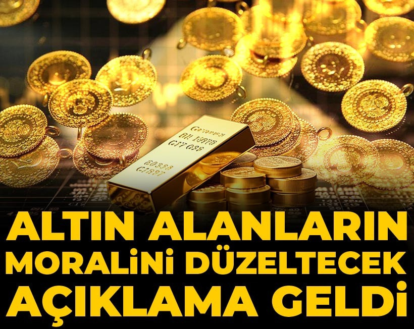 Altın alanların moralini düzeltecek açıklama geldi
