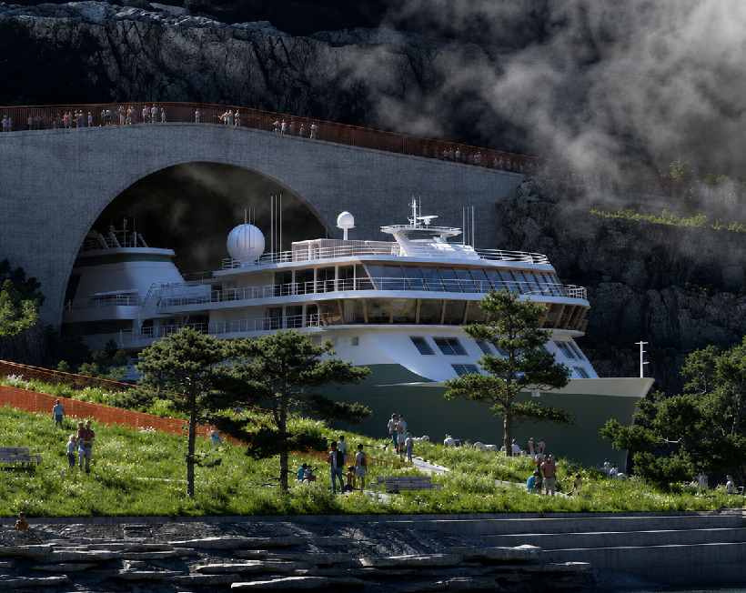 Koskoca dağı oyacaklar içine dev gemileri sokacaklar: 2.2 kilometre tünel yapacaklar