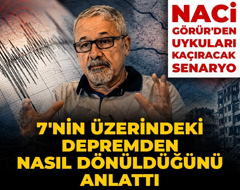 Naci Görür'den uykuları kaçıracak senaryo: 7'nin üzerindeki depremden nasıl dönüldüğünü anlattı