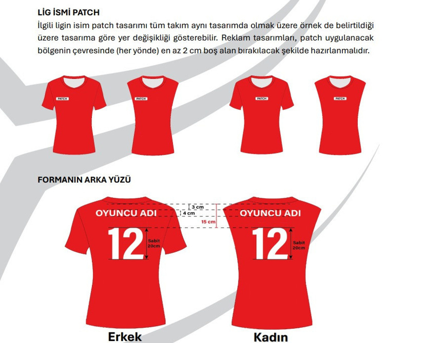 Voleybolcuların forma ve şort standardı değiştirildi: Federasyon açıkladı - Resim : 5