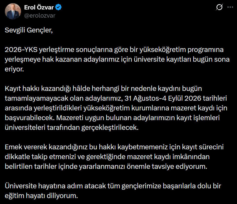YÖK Başkanı “bugün son gün” diyerek uyardı - Resim : 3