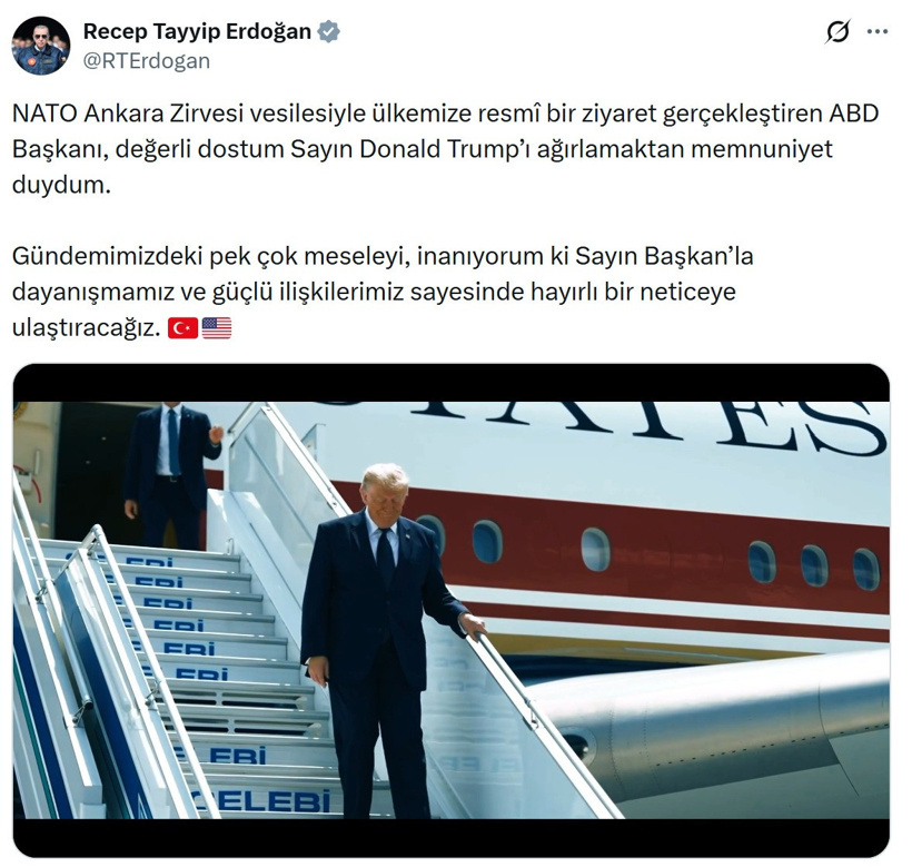 Erdoğan'dan Trump paylaşımı: Ağırlamaktan memnuniyet duydum - Resim : 1