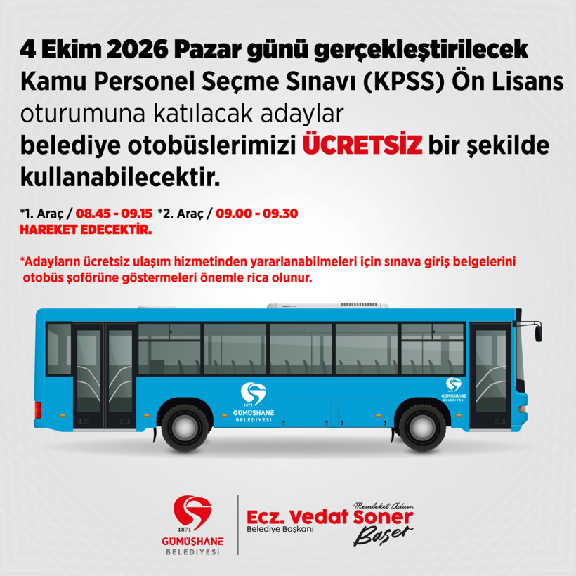 Belediye duyurdu: Bugün ulaşım ücretsiz olacak! - Resim : 1