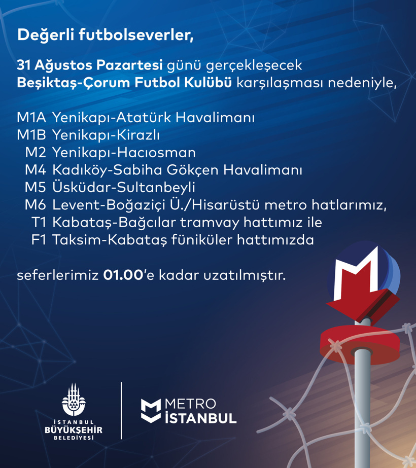 İstanbul'da ulaşıma maç ayarı: Seferler uzatıldı - Resim : 2