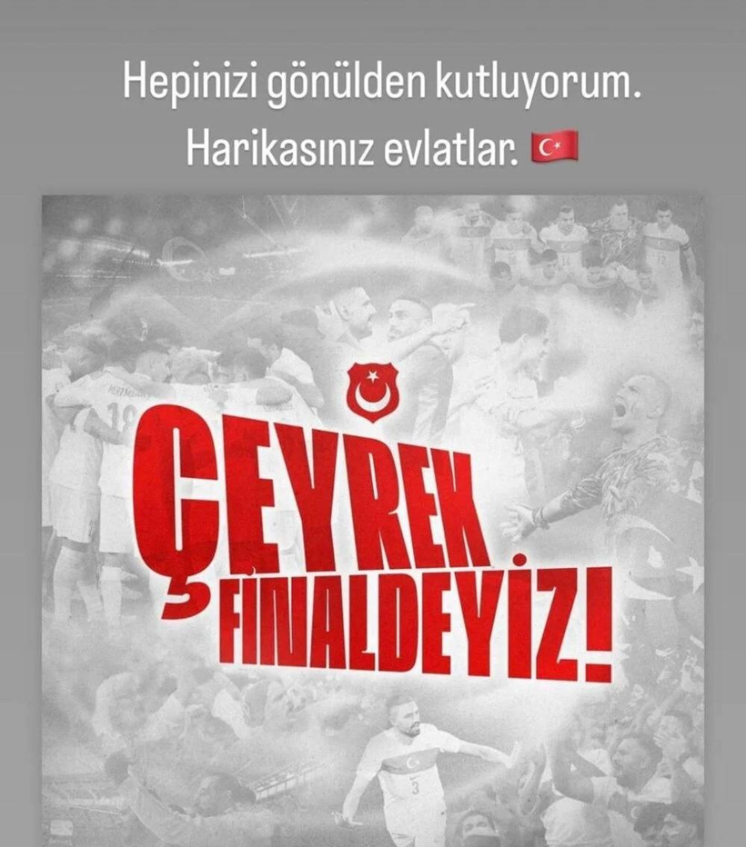 Ünlü İsimler Milli Takıma Tebrik Yağdırdı: Herkes Tek Yürek - Fotoğraf: 4
